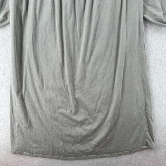Zara Lagenlook Smock Shirt Dress Womens SMALL Oversized Gray Kaftan Midi - Picture 4 of 16
